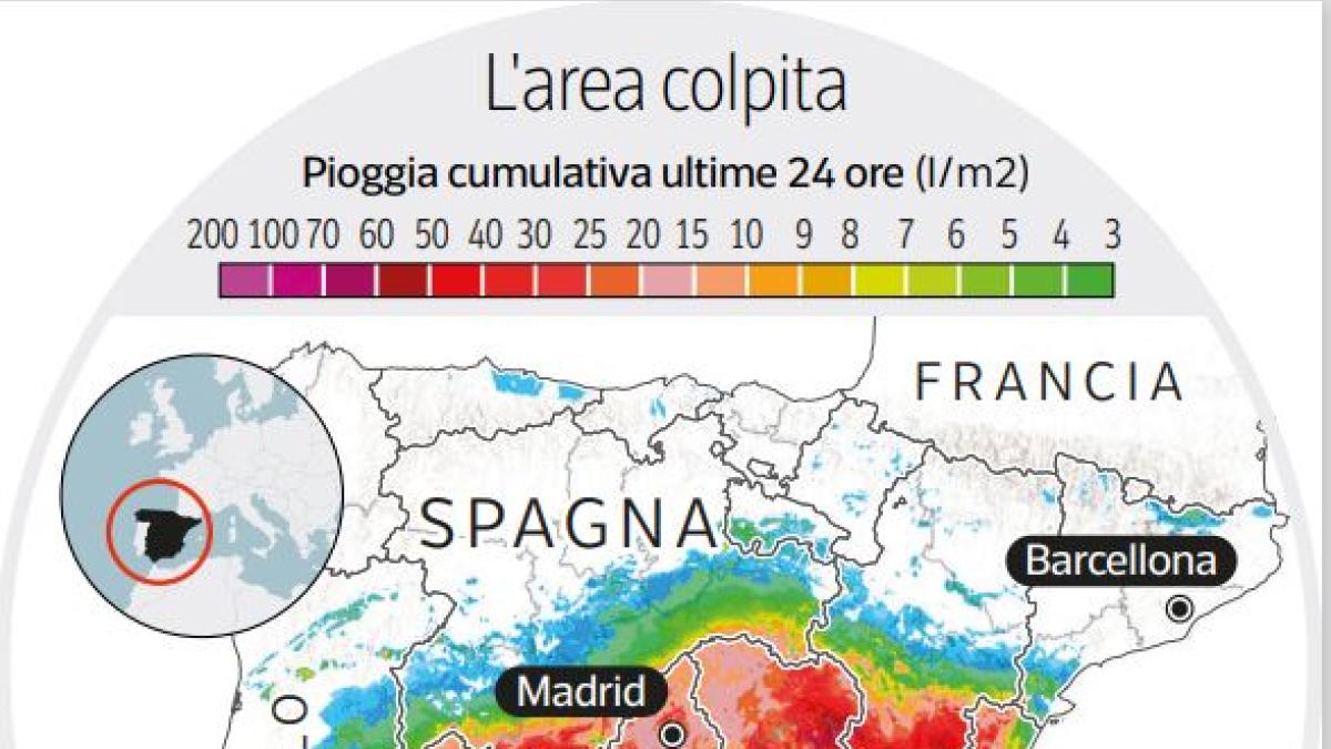 Dana: il fenomeno estremo che minaccia l’Italia dopo aver colpito la Spagna