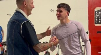 La visita di Materazzi: “Tifo per voi, riportate in alto questi colori!”
