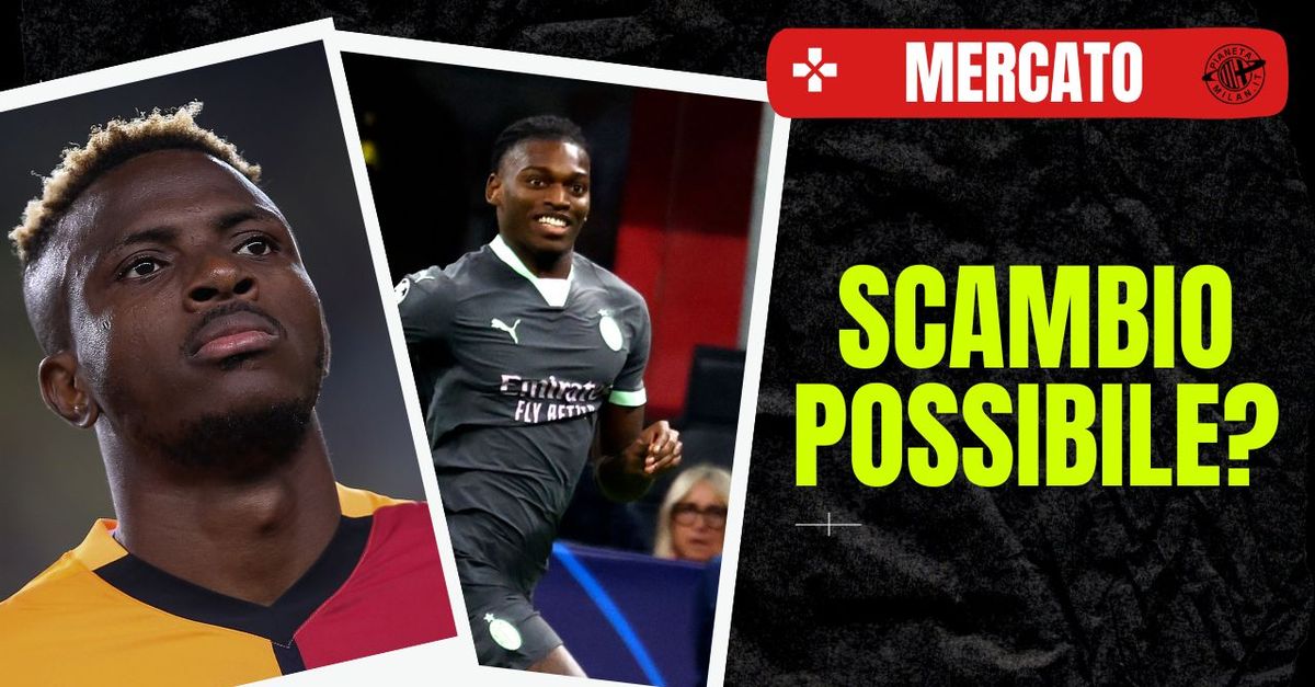 Calciomercato Milan: Scambio Leao-Osimhen? La verità svelata!